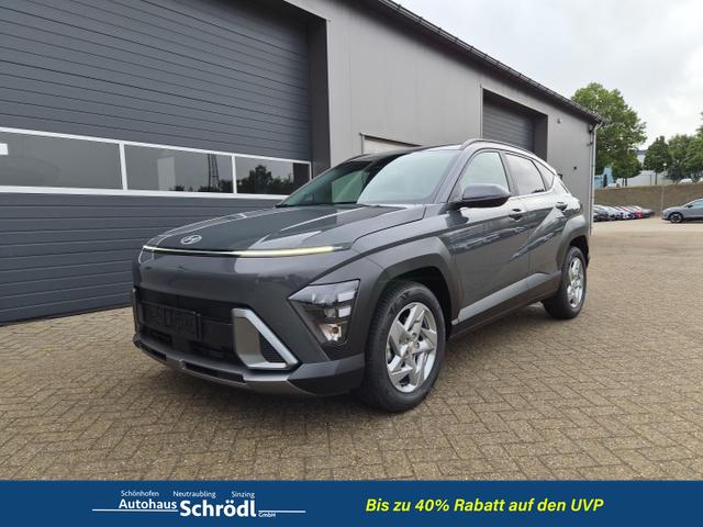 Hyundai KONA - Trend 1.6 T-GDI 150PS Automatik Voll-LED-Scheinw. Sitzheizung Lenkradheizung ACC Klimaautomatik Navi Touchscreen DAB+ Apple CarPlay + Android Auto PDC v+h R&uuml;ckf.Kamera 2xKeyless 17-LM