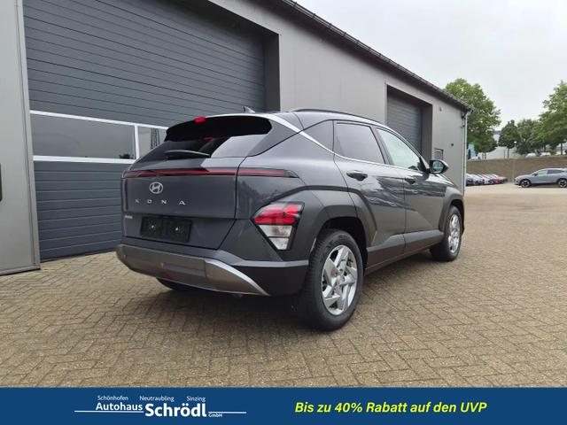 Hyundai KONA Trend 1.6 T-GDI 150PS Automatik Voll-LED-Scheinw. Sitzheizung Lenkradheizung ACC Klimaautomatik Navi Touchscreen DAB+ Apple CarPlay + Android Auto PDC v+h R&uuml;ckf.Kamera 2xKeyless 17-LM 
