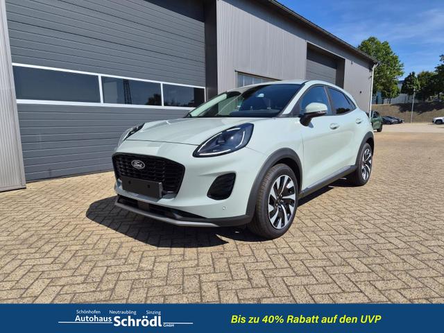 Ford Puma - Titanium 1.0 EcoBoost Hybrid 125PS Automatik Klimaautomatik Sitzheizung Lenkradheizung Frontscheibe beheizb. LED-Scheinwerfer SYNC4 Bluetooth Apple CarPlay Android Auto PDC v+h