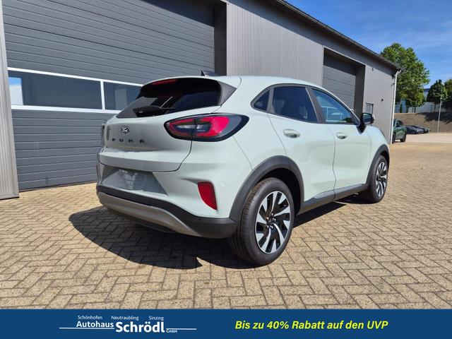 Ford Puma Titanium 1.0 EcoBoost Hybrid 125PS Automatik Klimaautomatik Sitzheizung Lenkradheizung Frontscheibe beheizb. LED-Scheinwerfer SYNC4 Bluetooth Apple CarPlay Android Auto PDC v+h 