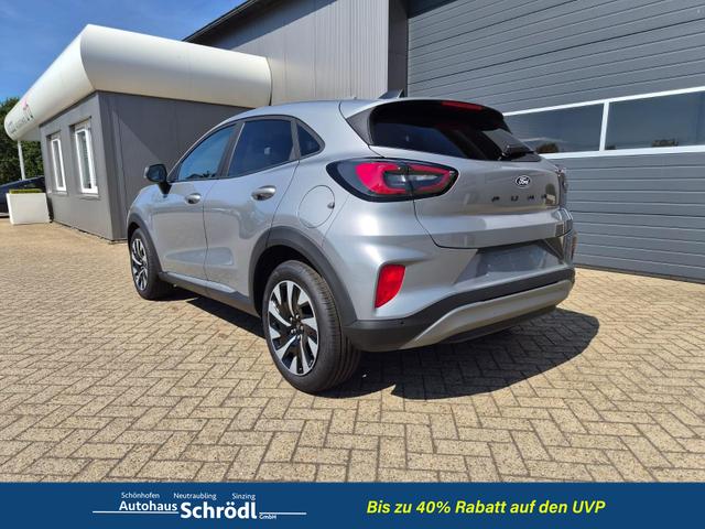 Ford Puma Titanium 1.0 EcoBoost Hybrid 125PS Automatik Klimaautomatik Sitzheizung Lenkradheizung Frontscheibe beheizb. LED-Scheinwerfer SYNC4 Bluetooth Apple CarPlay Android Auto PDC v+h 