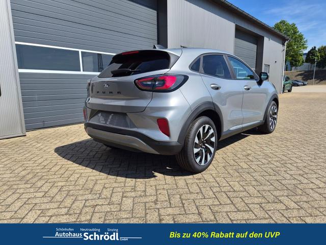 Ford Puma Titanium 1.0 EcoBoost Hybrid 125PS Automatik Klimaautomatik Sitzheizung Lenkradheizung Frontscheibe beheizb. LED-Scheinwerfer SYNC4 Bluetooth Apple CarPlay Android Auto PDC v+h 