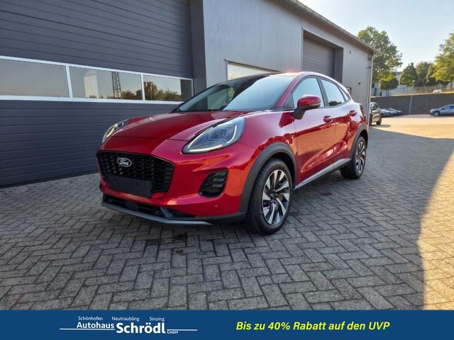 Ford Puma - Titanium 1.0 EcoBoost Hybrid 125PS Automatik Klimaautomatik Sitzheizung Lenkradheizung Frontscheibe beheizb. LED-Scheinwerfer SYNC4 Bluetooth Apple CarPlay Android Auto PDC v+h