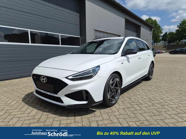 Hyundai i30 Kombi - 1.6 T-GDI 150PS Automatik N-Line Sitzheizung Lenkradheizung Klimaautomatik Navi 10,3"-Touchscreen Bluelink Apple CarPlay + Android Auto PDC v+h R&uuml;ckf.Kamera 18-LM