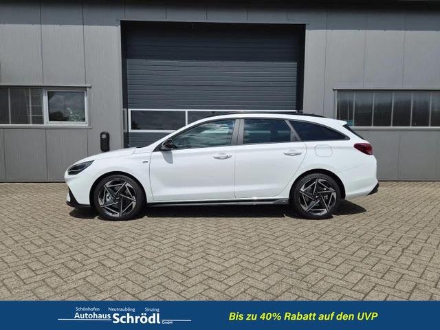 Hyundai i30 Kombi 1.6 T-GDI 150PS Automatik N-Line Sitzheizung Lenkradheizung Klimaautomatik Navi 10,3"-Touchscreen Bluelink Apple CarPlay + Android Auto PDC v+h R&uuml;ckf.Kamera 18-LM 