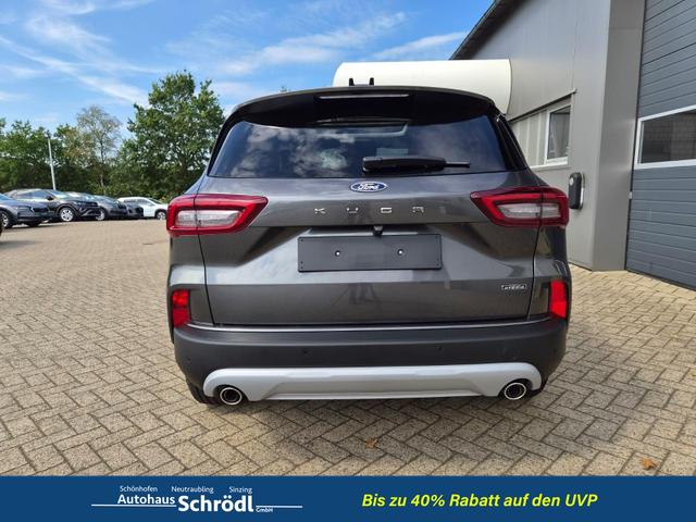 Ford Kuga Titanium 243PS PHEV Automatik elektr. PanoDach Sitzheizung v+h Lenkradheizung Frontscheibe beheizb. Klimaautomatik Navi SYNC4 Apple CarPlay Android Auto Touchscreen PDC 4xKamera 2xKeyless 17"LM vollelektr. Reichweite 66KM 