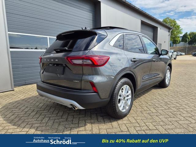 Ford Kuga Titanium 243PS PHEV Automatik elektr. PanoDach Sitzheizung v+h Lenkradheizung Frontscheibe beheizb. Klimaautomatik Navi SYNC4 Apple CarPlay Android Auto Touchscreen PDC 4xKamera 2xKeyless 17"LM vollelektr. Reichweite 66KM 