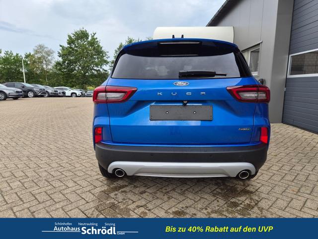 Ford Kuga Titanium 243PS PHEV Automatik schwenkb. AHK Sitzheizung v+h Lenkradheizung Frontscheibe beheizb. Klimaautomatik Navi SYNC4 Apple CarPlay Android Auto Touchscreen PDC 4xKamera 2xKeyless 17"LM vollelektr. Reichweite 66KM 
