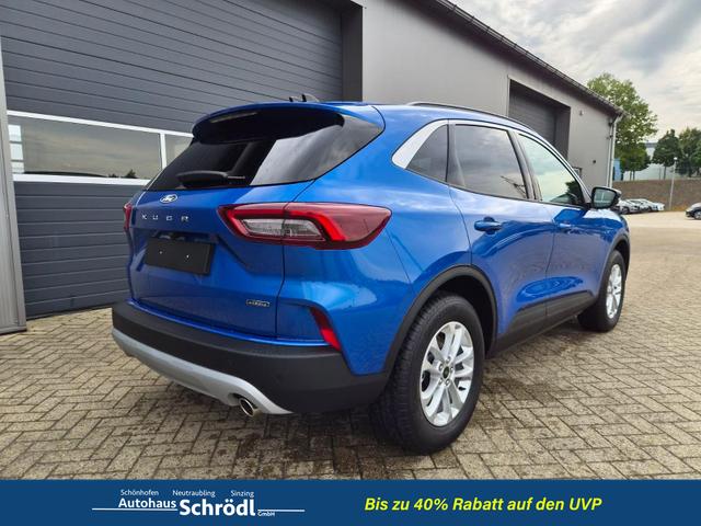 Ford Kuga Titanium 243PS PHEV Automatik schwenkb. AHK Sitzheizung v+h Lenkradheizung Frontscheibe beheizb. Klimaautomatik Navi SYNC4 Apple CarPlay Android Auto Touchscreen PDC 4xKamera 2xKeyless 17"LM vollelektr. Reichweite 66KM 