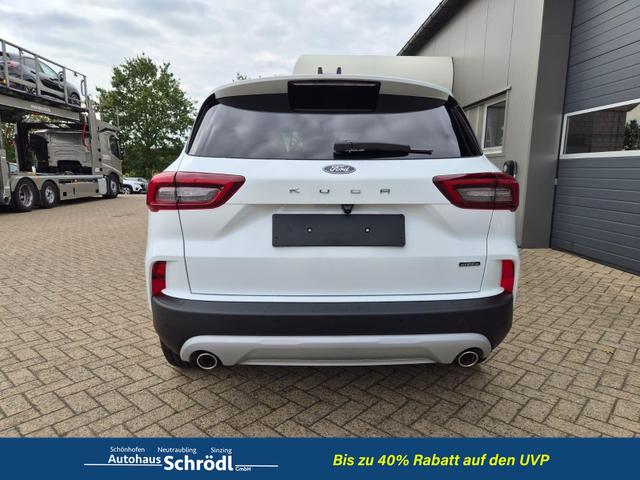 Ford Kuga Titanium 243PS PHEV Automatik schwenkb. AHK Sitzheizung v+h Lenkradheizung Frontscheibe beheizb. Klimaautomatik Navi SYNC4 Apple CarPlay Android Auto Touchscreen PDC 4xKamera 2xKeyless 17"LM vollelektr. Reichweite 66KM 