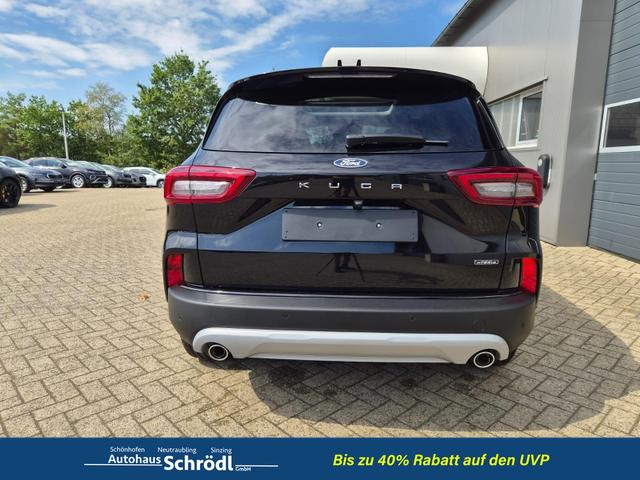 Ford Kuga Titanium 243PS PHEV Automatik elektr. PanoDach Sitzheizung v+h Lenkradheizung Frontscheibe beheizb. Klimaautomatik Navi SYNC4 Apple CarPlay Android Auto Touchscreen PDC 4xKamera 2xKeyless 17"LM vollelektr. Reichweite 66KM 