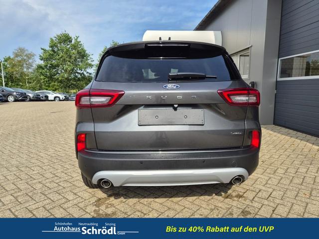 Ford Kuga Titanium 243PS PHEV Automatik schwenkb. AHK Sitzheizung v+h Lenkradheizung Frontscheibe beheizb. Klimaautomatik Navi SYNC4 Apple CarPlay Android Auto Touchscreen PDC 4xKamera 2xKeyless 17"LM vollelektr. Reichweite 66KM 