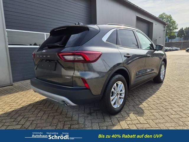 Ford Kuga Titanium 243PS PHEV Automatik Sitzheizung v+h Lenkradheizung Frontscheibe beheizb. Klimaautomatik Navi SYNC4 Apple CarPlay Android Auto Touchscreen PDC 4xKamera 2xKeyless 17"LM vollelektr. Reichweite 66KM 