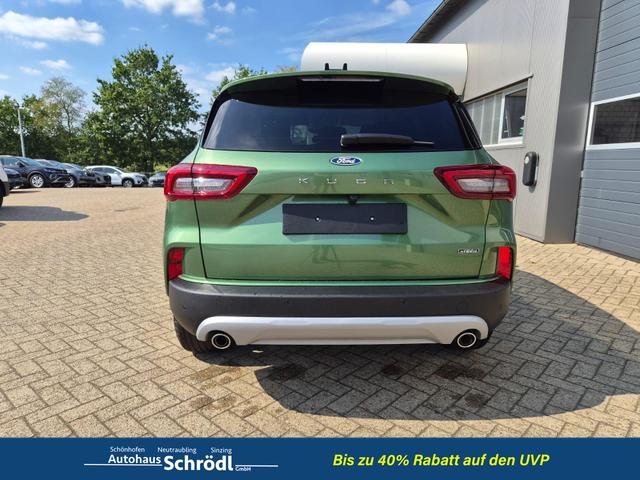 Ford Kuga Titanium 243PS PHEV Automatik Sitzheizung v+h Lenkradheizung Frontscheibe beheizb. Klimaautomatik Navi SYNC4 Apple CarPlay Android Auto Touchscreen PDC 4xKamera 2xKeyless 17"LM vollelektr. Reichweite 66KM 