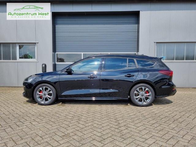 Ford Focus Turnier 1.0 125PS ST-Line X Voll-Leder elektr. Heckklappe Winterpaket Rückf.Kamera ACC Klimaautomatik Sitzheizung Lenkradheizung Frontscheibe beheizb. Ford-Navi SYNC 4 B+O Sound DAB+ Bluetooth Apple Carplay Android Auto PDC v+h 2xKeyless 17-LM 