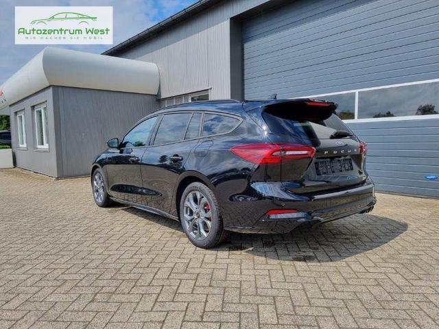 Ford Focus Turnier 1.0 125PS ST-Line X Voll-Leder elektr. Heckklappe Winterpaket Rückf.Kamera ACC Klimaautomatik Sitzheizung Lenkradheizung Frontscheibe beheizb. Ford-Navi SYNC 4 B+O Sound DAB+ Bluetooth Apple Carplay Android Auto PDC v+h 2xKeyless 17-LM 