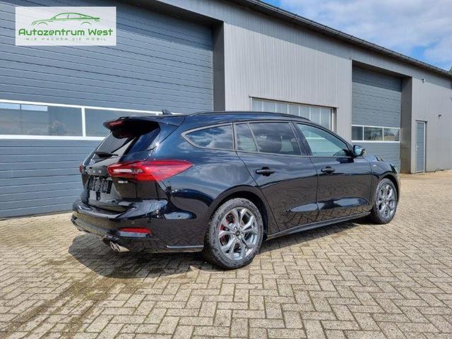 Ford Focus Turnier 1.0 125PS ST-Line X Voll-Leder elektr. Heckklappe Winterpaket Rückf.Kamera ACC Klimaautomatik Sitzheizung Lenkradheizung Frontscheibe beheizb. Ford-Navi SYNC 4 B+O Sound DAB+ Bluetooth Apple Carplay Android Auto PDC v+h 2xKeyless 17-LM 