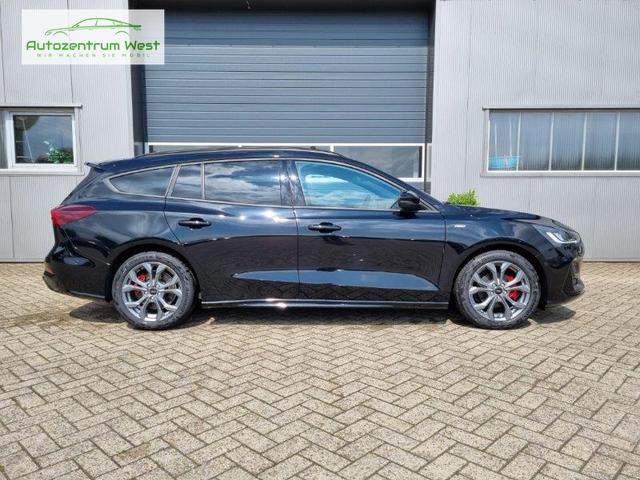 Ford Focus Turnier 1.0 125PS ST-Line X Voll-Leder elektr. Heckklappe Winterpaket Rückf.Kamera ACC Klimaautomatik Sitzheizung Lenkradheizung Frontscheibe beheizb. Ford-Navi SYNC 4 B+O Sound DAB+ Bluetooth Apple Carplay Android Auto PDC v+h 2xKeyless 17-LM 