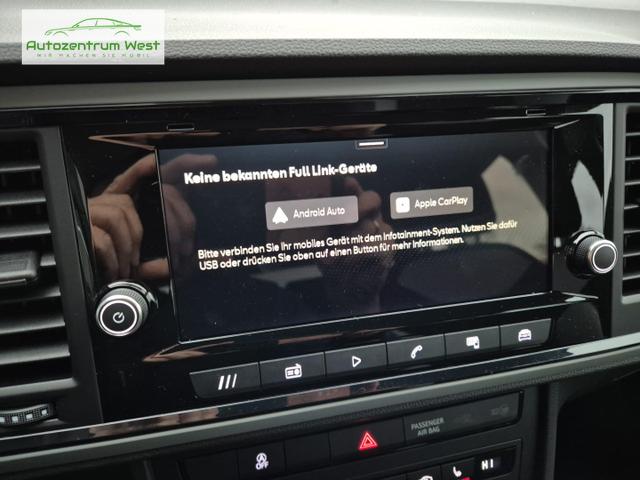 Seat Ateca 1.0 TSI 116PS Reference Klimaautomatik Sitzheizung Lenkradheizung Anschlussgarantie PDC Bluetooth Touchscreen Apple CarPlay Android Auto Tempomat 16"LM 