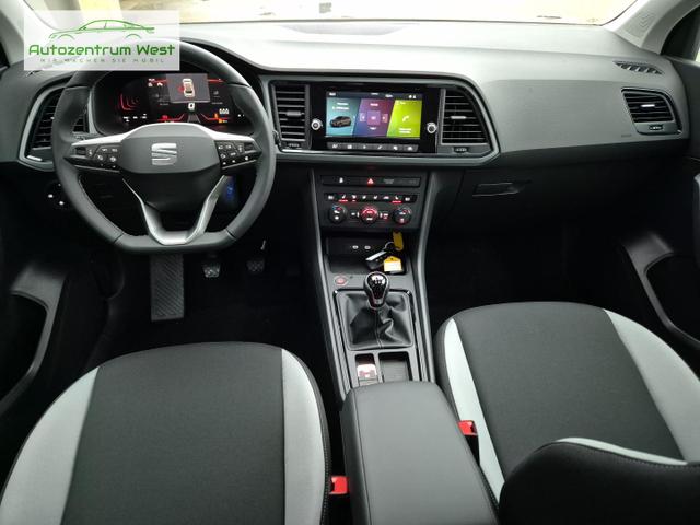 Seat Ateca 1.0 TSI 116PS Reference Klimaautomatik Sitzheizung Lenkradheizung Anschlussgarantie PDC Bluetooth Touchscreen Apple CarPlay Android Auto Tempomat 16"LM 