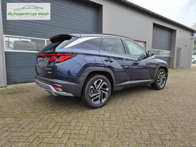 Hyundai TUCSON 1.6 T-GDI 252PS Automatik PHEV Trend FACELIFT MY2025 Krell-Sound elektr. Heckklappe Teil-Leder Sitzheizung Lenkradheizung ACC Klimaautomatik Navi 12,3"-Touchscreen DAB+ wireless Apple CarPlay + Android Auto PDC v+h Rückf.Kamera 2xKeyless 19-LM 