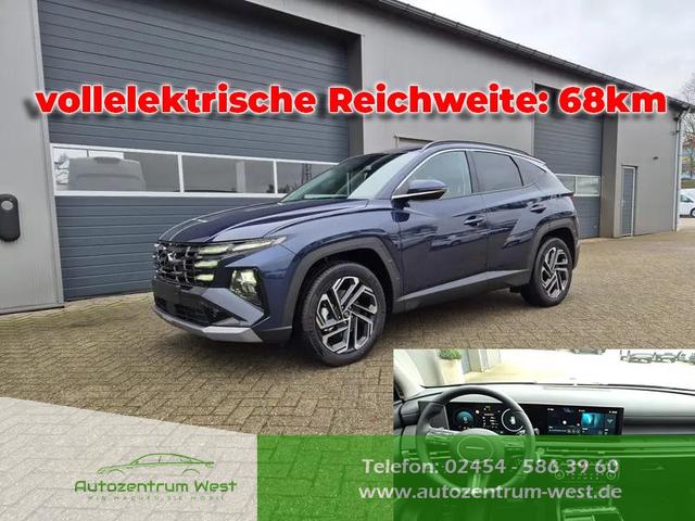 Hyundai TUCSON 1.6 T-GDI 252PS Automatik PHEV Trend FACELIFT MY2025 Krell-Sound elektr. Heckklappe Teil-Leder Sitzheizung Lenkradheizung ACC Klimaautomatik Navi 12,3"-Touchscreen DAB+ wireless Apple CarPlay + Android Auto PDC v+h Rückf.Kamera 2xKeyless 19-LM 