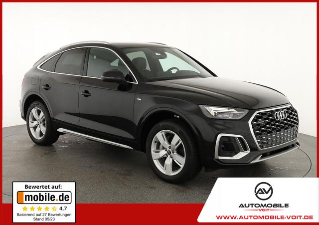 Audi Q5 Sportback - 55 TFSI e quattro S line TFSIe S-LINE, AHK, 19-Zoll, Teilleder