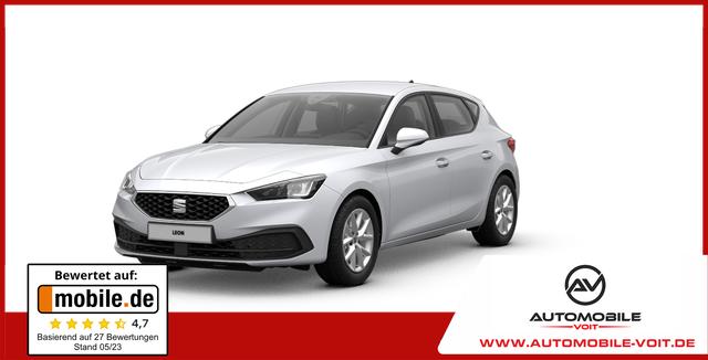 SEAT Leon - Style Edition 1.5 TSI 115PS, 5 J. Garantie, 16" Alu, Climatronic, Parksensoren vorn/hinten, Media System PLUS 10,4"/Bluetooth, Tempomat, Full Digital Cockpit, LED-Scheinwerfer, Reserverad, Verkehrszeichenerkennung
