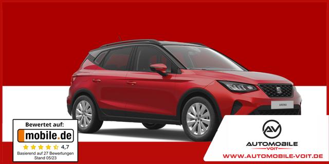 SEAT Arona - Basis Plus 1.0 TSI 95PS/5J. Garantie/PDC/Klimaanlage/16" Leichtmetallräder/Tempomat/Bluetooth/DAB+/LED/Dachreling/Reserverad