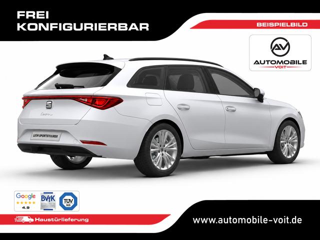 SEAT Leon Sportstourer Style Modelljahr 2027 1.5 eTSI 115PS DSG 5 J. Garantie, 16" Alu, Climatronic, Parksensoren, Media System PLUS 10,4"/Bluetooth, Tempomat, Full Digital Cockpit, LED-Scheinwerfer, Reserverad, Verkehrszeichenerkennung 