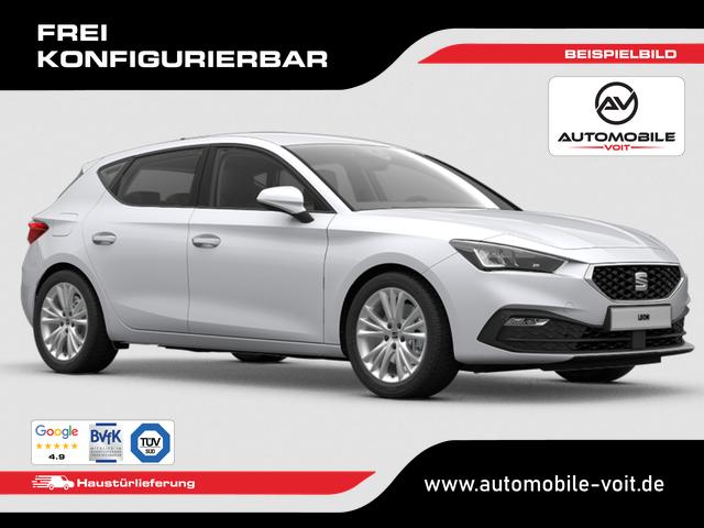 SEAT Leon Style Modelljahr 2027 1.5 eTSI 115PS DSG 5 J. Garantie, 16" Alu, Climatronic, Parksensoren vorn/hinten, Media System PLUS 10,4"/Bluetooth, Tempomat, Full Digital Cockpit, LED-Scheinwerfer, Reserverad, Verkehrszeichenerkennung 