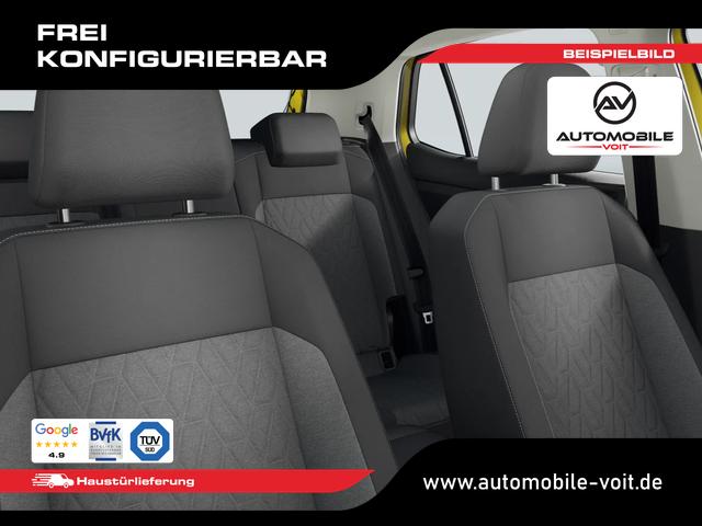 Volkswagen T-Cross Life Neues Modell 2027 1.0 TSI 116 PS 16" Alu, Parksensoren vo/hi, LED-Scheinwerfer, Radio Composition 8", App-Connect, Klima, M-Lederlenkrad, Digitales Cockpit, M&uuml;digkeitserkennung, Dachreling, Lane Assist, Armlehne vorn 