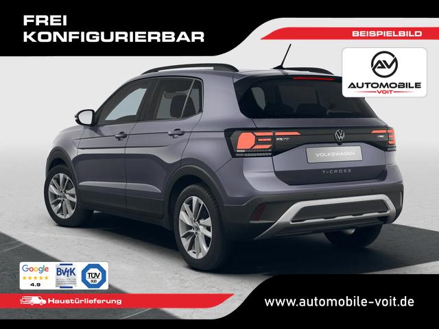 Volkswagen T-Cross Limited Neues Modell 2027 1.0 TSI 116 PS 17" Kamera, Alu, Parksensoren vo/hi, LED-Scheinwerfer, Radio Composition 8", App-Connect, Klima, M-Lederlenkrad, Digitales Cockpit, M&uuml;digkeitserkennung, Dachreling, Lane Assist, Armlehne vorn 