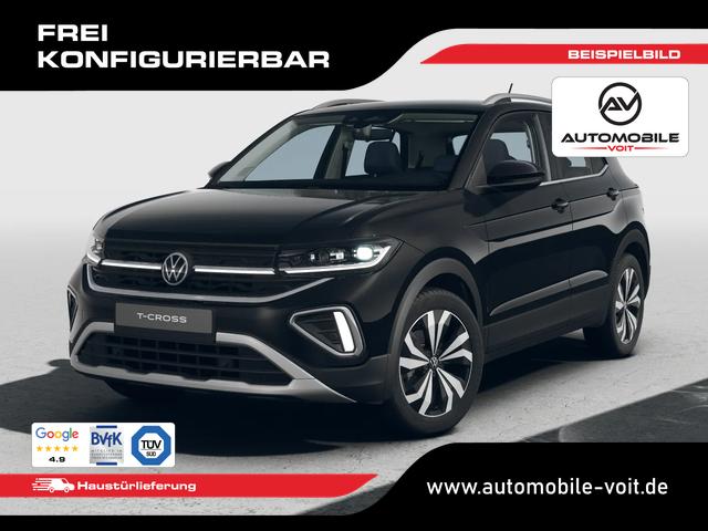 Volkswagen T-Cross - Style Neues Modell 2027 1.0 TSI 116 PS 17" Alu, MATRIX-LED-Scheinwerfer (IQ Light), Adaptiver Tempomat ACC, Parksensoren vo/hi, Radio "Ready2Discover", Wireless App-Connect, Klima, M-Lederlenkrad, Digitales Cockpit, M&uuml;digkeitserkennung