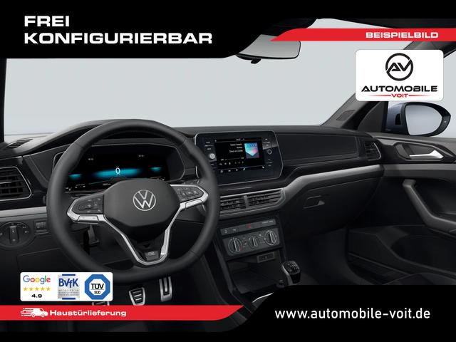 Volkswagen T-Cross R-Line Neues Modell 2027 1.0 TSI 116 PS 17" Alu, LED-Scheinwerfer, Adaptiver Tempomat ACC, Parksensoren vo/hi, Radio "Ready2Discover", Wireless App-Connect, Klima, M-Lederlenkrad, Digitales Cockpit, M&uuml;digkeitserkennung, Sto&szlig;f&auml;nger im R-Design 