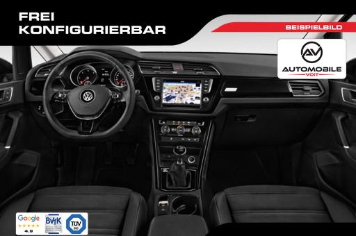 Volkswagen Touran Highline 1.5 TSI 150 PS inkl. CLIMATRONIC PARKSENSOREN VO+HI RADIO/USB/BT/DAB+ ALARM DACHRELING SUNSET ACC MULTIFUNKTIONS-LEDERLENKRAD NEBELSCHEINW. MITTELARML. VO/HI 16" ALU 