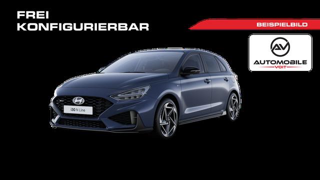 Hyundai i30 - N-Line Premium HB 1.5 T-GDI MHEV 140PS, 5J Garantie, 18" Alufelgen, Winter-Paket, LED, Parksensoren vorne/hinten, Rückfahrkamera, Tempomat, elektr. einst. Vordersitze, 2-Zonen Climatronic, Sportledersitze, 10,25" Navigation, CarPlay, Toter-Winkel-Assistent