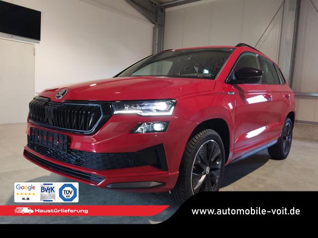Skoda Karoq - Sportline 2.0 TSI 190 PS 4x4 DSG Navi-Anh&auml;ngerkupplung-Garantie-LED-Matrix-AppleCarPlay-2x PDC-Kamera-Android-Auto-ACC-Kessy-2-Zonen-Klimaautomatik-18''Alu-Sofort