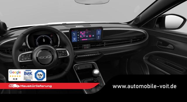 Fiat 600 Street Klimaaut. LED CarP PDC Keyl 18Z Black 