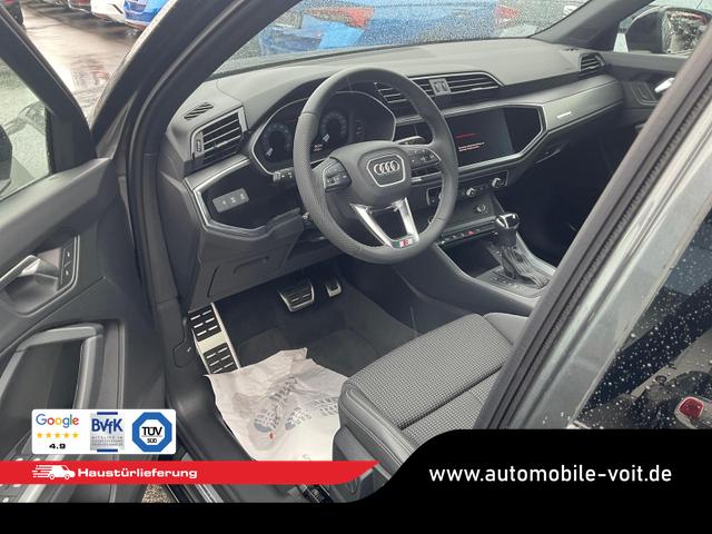 Audi Q3 Sportback - 45 TFSI quattro S line qu S-LINE, AHK, 19-Zoll, Optik schwarz, Navi, Kamera, el. Klappe