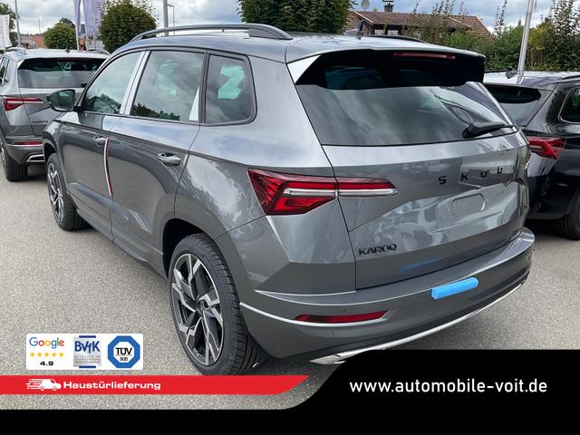 Skoda Karoq Sportline 4x4 2.0 TSI DSG Sportline, AHK, Navi, Teilleder, Side, 5 J.-Garantie 