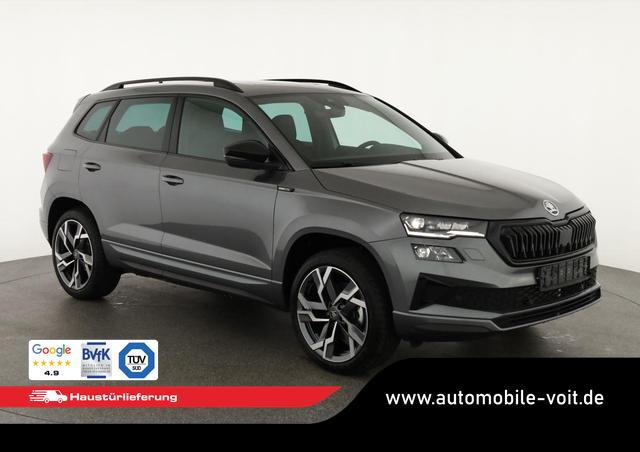 Skoda Karoq - Sportline 4x4 2.0 TSI DSG Sportline, Pano, AHK, Navi, Teilleder, Side, 5 J.-Garantie