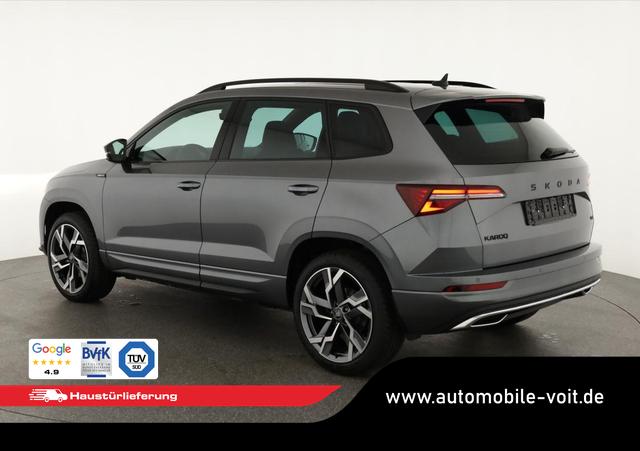 Skoda Karoq Sportline 4x4 2.0 TSI DSG Sportline, Pano, AHK, Navi, Teilleder, Side, 5 J.-Garantie 