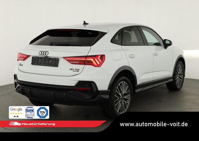 Audi Q3 Sportback 40 TDI quattro S line qu S-LINE, AHK, 19-Zoll, Optik schwarz, Navi, Kamera, el. Klappe 