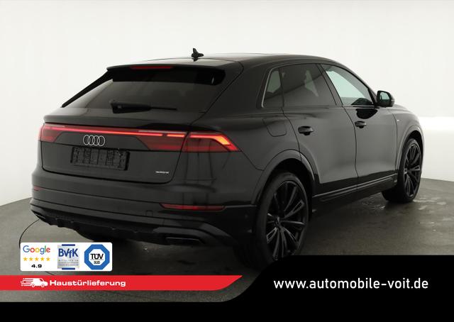 Audi Q8 - 50 TDI quattro qu S-LINE, Standheizung, HuD, Luft, Pano, B&O, 23-Zoll, AHK, Leder, AreaView, Optik schwarz