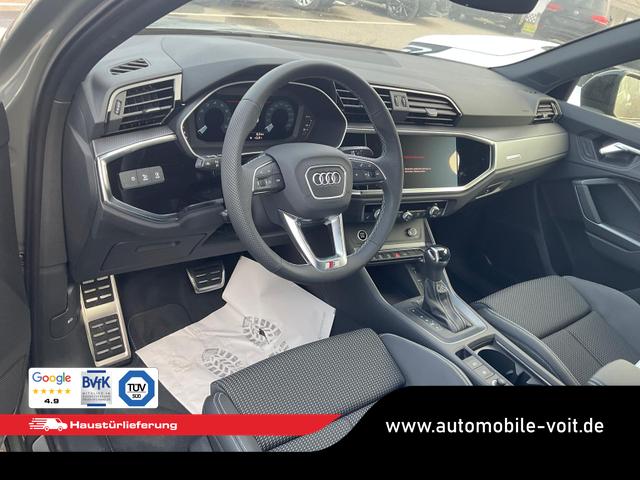 Audi Q3 Sportback - 45 TFSI quattro S line qu S-LINE, AHK, 19-Zoll, Optik schwarz, Navi, Kamera, el. Klappe