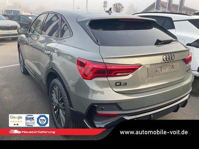 Audi Q3 Sportback 45 TFSI quattro S line qu S-LINE, AHK, 19-Zoll, Optik schwarz, Navi, Kamera, el. Klappe 