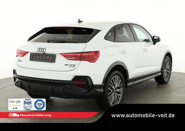 Audi Q3 Sportback - 45 TFSI quattro S line qu S-LINE, AHK, 19-Zoll, Optik schwarz, Navi, Kamera, el. Klappe
