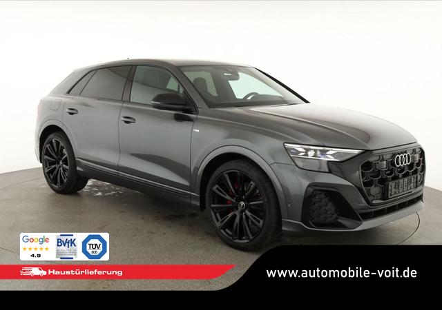 Audi Q8 - 50 TDI quattro qu S-LINE, Standheizung, HuD, Luft, Pano, B&O, 23-Zoll, AHK, Leder, AreaView, Optik schwarz