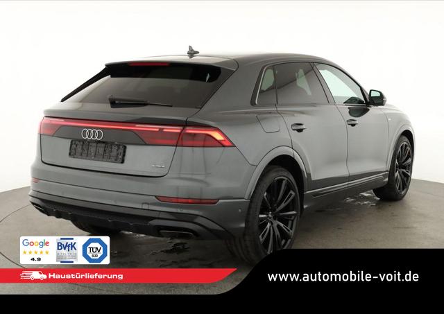 Audi Q8 50 TDI quattro qu S-LINE, Standheizung, HuD, Luft, Pano, B&O, 23-Zoll, AHK, Leder, AreaView, Optik schwarz 